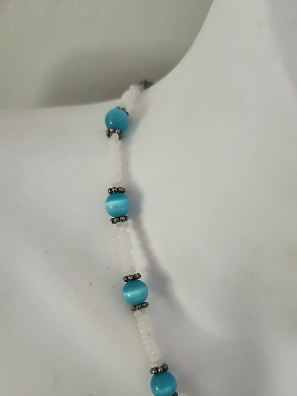 Handcrafted Turquoise Floral Pendant Necklace